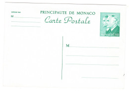 Monaco // Entier Postaux // Carte Postale No. 38  (1982) - Postal Stationery
