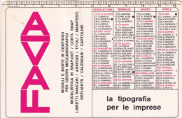 Calendarietto - Favia - 0anno 1984 - Petit Format : 1981-90