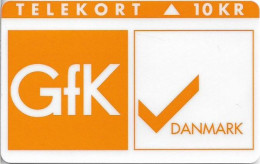 Denmark - KTAS - Gfk Danmark - TDKP133B (Cn. 1452) - 12.1995, 1.300ex, 10kr, Used - Danemark