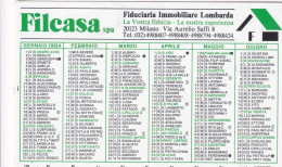 Calendarietto - Filcasa - Milano - Anno 1984 - Petit Format : 1981-90