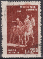 1959 Brasilien ° Mi:BR 957, Sn:BR 891, Yt:BR 673, Polo Players - Gebruikt