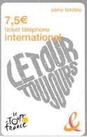 TICKET-TELEPHONE-7.5€-TOUR De FRANCE 2009-GRATTE-T BE- - Biglietti FT