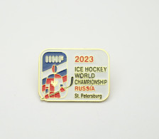 Official Badge Ice Hockey WORLD CHAMPIONSHIP Russia 2023 /Tournament Cancelled/ - Sport Invernali