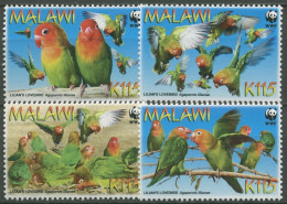 Malawi 2009 WWF Naturschutz Erdbeerköpfchen Papagei 819/22 Postfrisch - Malawi (1964-...)