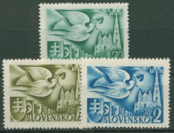 Slowakei 1942 Postkongress Wien Stephansdom Brieftaube 102/04 Postfrisch - Unused Stamps