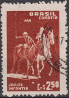 1959 Brasilien ° Mi:BR 957, Sn:BR 891, Yt:BR 673, Polo Players - Usati