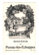 PESSAC-les-ECHOPPES (33)  SOUVENIR De PESSAC. CHATEAU De HAUT-BRION. PONT Du CHEMIN De FER Aux ECHOPPES. - Pessac