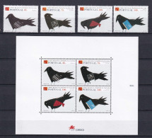 172 PORTUGAL 1994 - Y&T 1995/98 BF 102 - Oiseau - Neuf ** (MNH) Sans Charniere - Unused Stamps