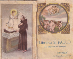Calendarietto - Libreria S.paolo Per L'apostolato Stampa - Catania - Anno  1941 - Petit Format : 1941-60