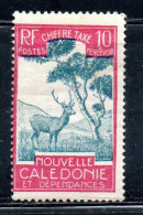 NOUVELLE CALEDONIE NEW NUOVA CALEDONIA 1928 POSTAGE DUE STAMPS TAXE SEGNATASSE MALAYAN SAMBAR 10c MH - Portomarken