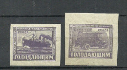 RUSSIA Russland 1922 Michel 193 - 194 MNH Transport Hungerhilfe Famine Relief - Ongebruikt