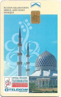 Malaysia - Telekom Malaysia (chip) - Sultan Salahuddin Abdul Aziz Shah Mosque, Chip Siemens S5, 10RM, Used - Malasia
