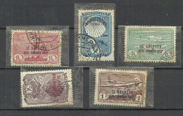 Russland RUSSIA 1939 Michel 709 - 713 O Flugwesen Aviation NB! Some Stain - Andere (Lucht)