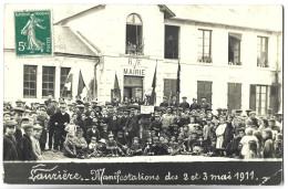 LAURIERE - Manifestations Des 2 Et 3 Mai 1911 - CARTE PHOTO - Lauriere