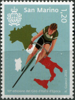 San Marino 2023. Tenth Giro D'Italia D'Epoca Cycling Tour (MNH OG) Stamp - Ungebraucht