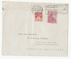 1938 DENMARK To WESTERN AUSTRALIA Cover Stamps Thoraldsen Sculptor - Brieven En Documenten