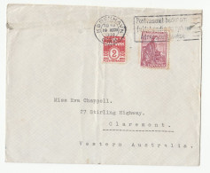 1938 DENMARK To WESTERN AUSTRALIA Cover Stamps Thoraldsen Sculptor - Storia Postale