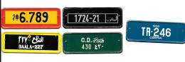 GF2324 - MINI PLAQUES CAFES ROMBOUTS - INDE - MAROC - JAPON - LIBERIA - EGYPTE - Placas De Matriculación