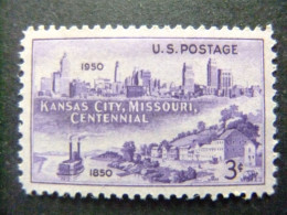 ESTADOS UNIDOS / ETATS-UNIS D'AMERIQUE 1950 / KANSAS CITY YVERT 545 ** MNH - Neufs