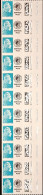 Roulette Bande De 11 Timbres Marianne D'YZ Turquoise Service Plus Ref Y&T A-2227 Autoadhésif (rare, Vendu Par 300) - Rollen