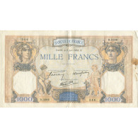 France, 1000 Francs, Cérès Et Mercure, 1938, 1938-06-02, TB, Fayette:38.17 - 1 000 F 1927-1940 ''Cérès E Mercure''