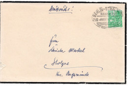 62684 - DDR - 1960 - 5Pfg Fuenfjahrplan EF A DrucksBf BahnpostStpl BERLIN-STRALSUND -> Stolpe - Storia Postale