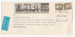 1962 DENMARK To CHILD WELFARE Board,NEWARK New Jersey USA Air Mail Cover Child Safety Health - Accidents & Sécurité Routière