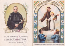 Calendarietto - Orfanotrofio Antoniano Femminile - Roma - Anno 1943 - Petit Format : 1941-60