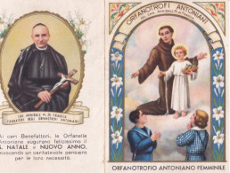 Calendarietto - Orfanotrofio Antoniano Femminile - S.eufemia Aspromonte - Reggio Calabria - Anno  1943 - Petit Format : 1941-60