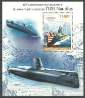 Niger 2014 Mi Block 282 MNH  (LZS5 NGRbl282) - Submarinos