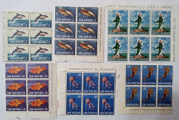 1966 San Marino, 6 Blocchi Da 6 Valori - Nuovi MNH ** - Unused Stamps
