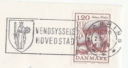 1979 Cover WOMEN SWORD MEDIEVAL COSTUME Hjorring CAPITAL OF VENDYSSEL Slogan DENMARK Mushrrom Fungi  Stamps - Covers & Documents