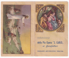 Calendarietto - Pia Opera S.carlo - Seminario  Arcivescovile - Siracusa -  Anno 1941 - Petit Format : 1941-60