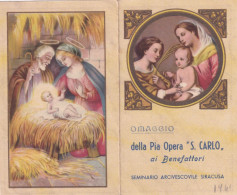 Calendarietto - Pia Opera S.carlo - Seminario Arcivescovile - Siracusa -  Anno 1941 - Petit Format : 1941-60