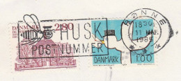 1985 Cover Stylised BEE Slogan DENMARK To Canada Stamps Insect Bees - Honingbijen