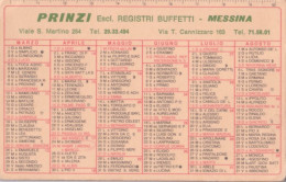 Calendarietto - Primizi - Escl. Registri Beffetti - Messina - Anno 1984 - Small : 1981-90