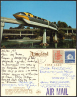 Disneyland  Tomorrowland Hightway Train Old Postcard Nice Stamp 14x9  Cm # 40854 - Disneyland