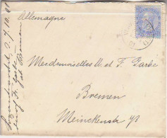 BELGIUM. 1901/Verviers, Single-franked Envelope/to Germany. - 1893-1907 Coat Of Arms