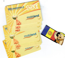 Telecarte Andorra Mobiland Recargable 15 €  Usada 09,11,2008 - Andorre