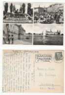 1954 DENMARK Postcard Sailing Soldier Fountain Copenhagen Stamps Cover - Storia Postale