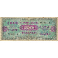 France, 50 Francs, Drapeau/France, 1944, TB, Fayette:VF19.1, KM:117a - 1944 Bandiera/Francia