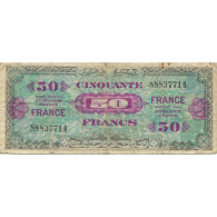 France, 50 Francs, Drapeau/France, 1944, TB, Fayette:VF19.1, KM:117a - 1944 Vlag/Frankrijk