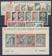 SMOM 1970 Annata Completa/Complete Year MNH/** VF - Sovrano Militare Ordine Di Malta