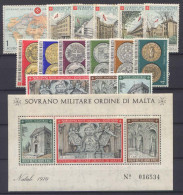 SMOM 1970 Annata Completa/Complete Year MNH/** VF - Malta (Orden Von)