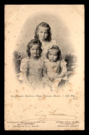 FAMILLE IMPERIALE RUSSE - LES GRANDES DUCHESSES OLGA, TATIANA ET MARIE - PHOTO L. LEVITSKY, PETERHOF , LE  16 AOUT 1901 - Königshäuser