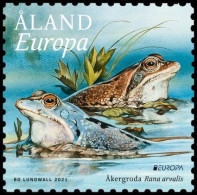 SALE!!! ALAND 2021 EUROPA Endangered National Wildlife Moor Frog Stamp MNH ** - 2021