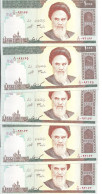 IRAN 1000 RIELS ND2008 UNC P 143 Sign33 ( 5 Billets ) - Iran