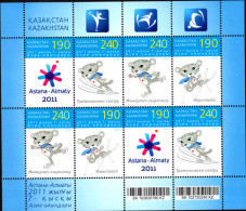 Kazakhstan 2010 2011 Asian Winter Games Souvenir Sheet Unmounted Mint. - Kazakhstan