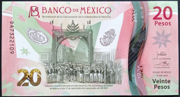 MEXICO $20 ! SERIES DA NEW 16-JAN-2023 DATE ! Jonathan Heat Sign. INDEPENDENCE POLYMER NOTE Read Descr. For Notes - Mexique