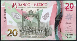 MEXICO $20 ! SERIES DB NEW 16-JAN-2023 DATE ! Irene Esp. Sign. INDEPENDENCE POLYMER NOTE Read Descr. For Notes - Mexiko